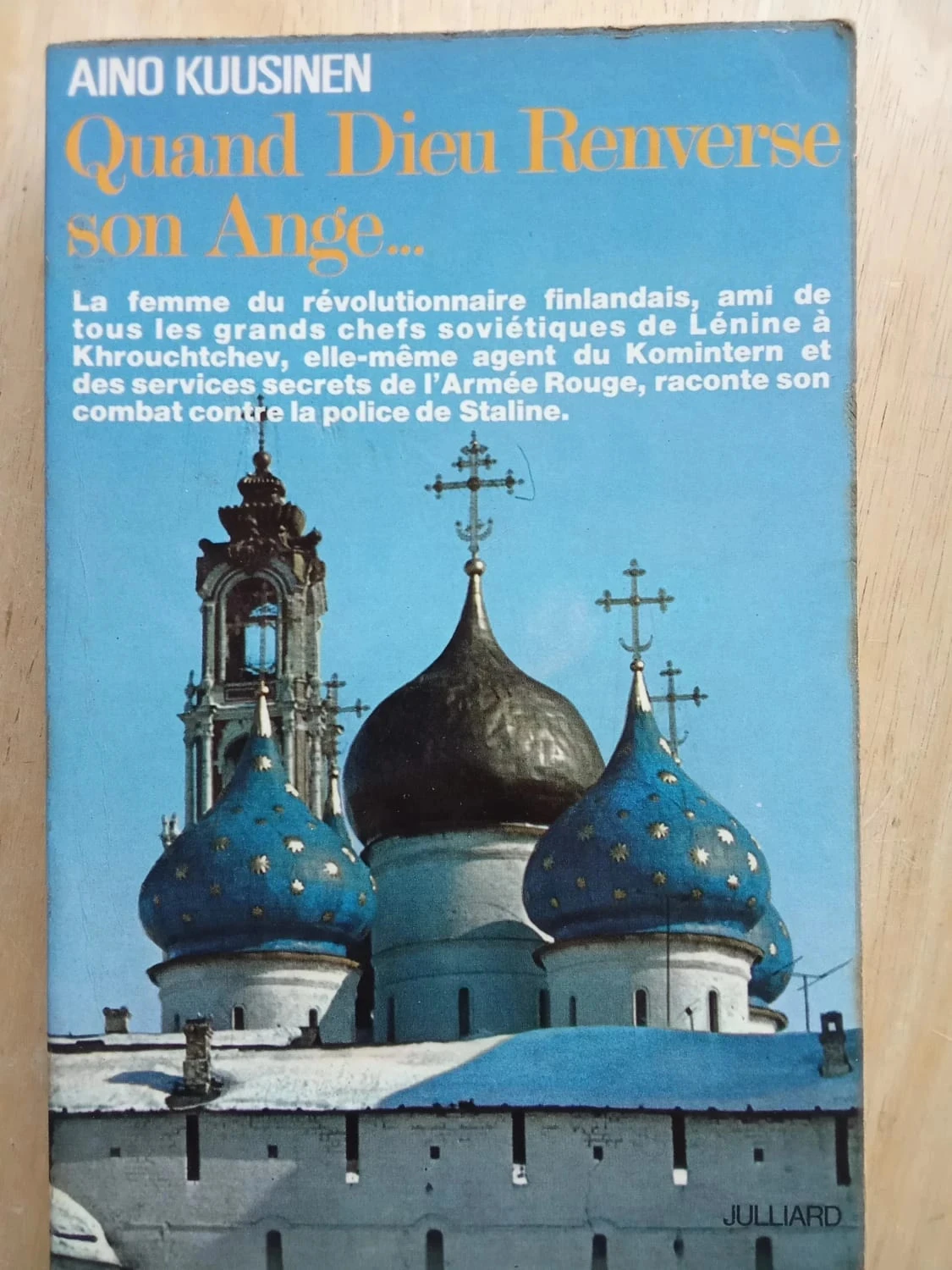 Quand Dieu Renverse son Ange, par Aino Kuusinen